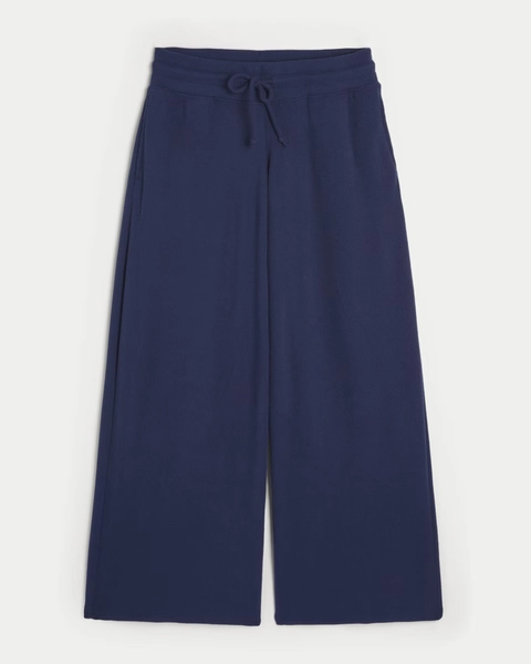 Gilly Hicks Cozy Waffle Wide-Leg Pants