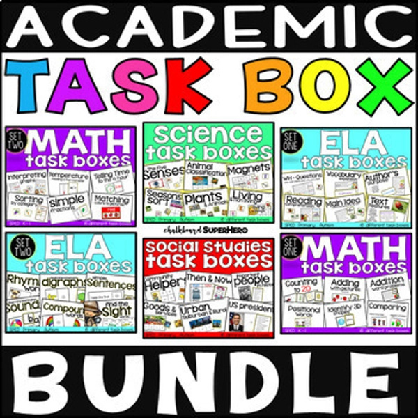 Academic Task Box Bundle