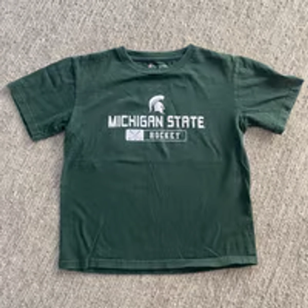 Youth Michigan State Hockey T-Shirt, Size 8