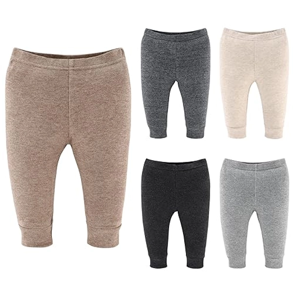 The Peanutshell Baby Pants Boy Girl, Unisex Baby Clothes, Newborn to 24 Month, Infant Joggers, Bottoms, Clothing - 6-9 Months - Neutrals