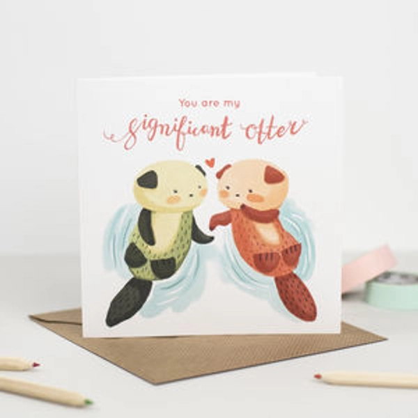 'You Are My Significant Otter' Greeting Card