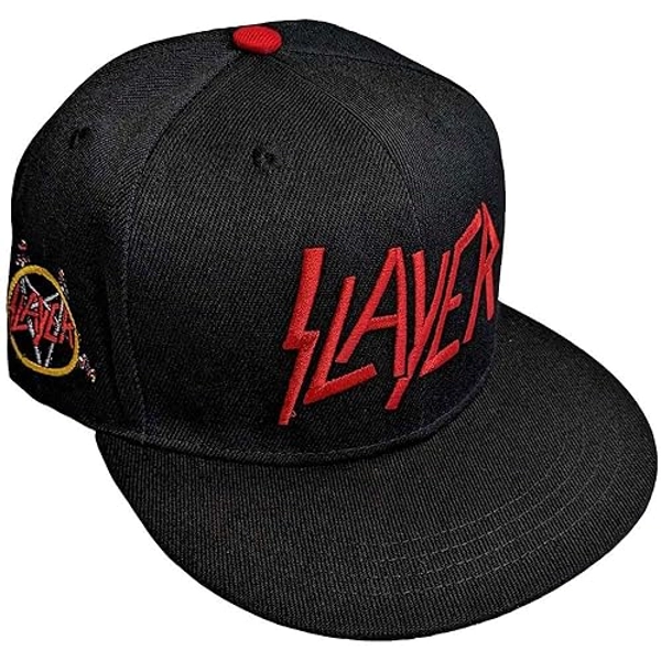 Slayer Band Logo Baseball Cap Size One Size Black