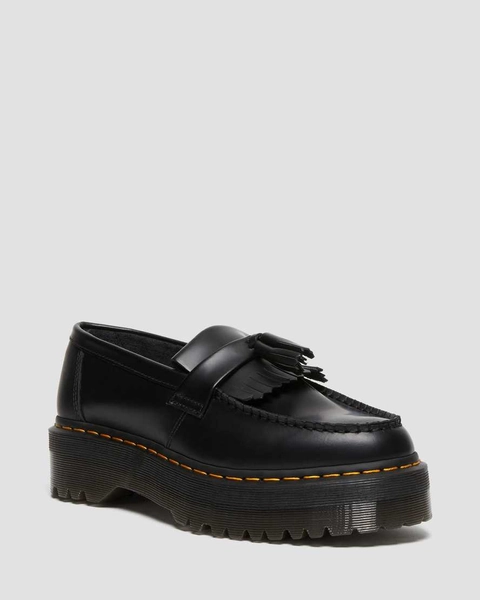 DR MARTENS Adrian Leather Platform Tassel Loafers