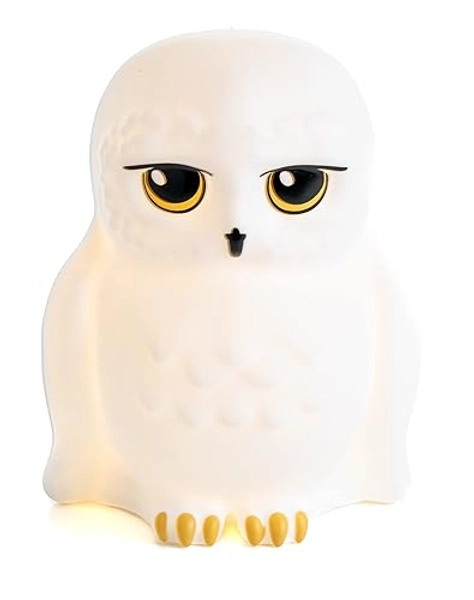 Harry Potter Hedwig Nachtlicht - Offiziell lizenziertes Harry Potter Dekogeschenk, tragbares Stimmungslicht für Kinder, batteriebetrieben, Black - Single