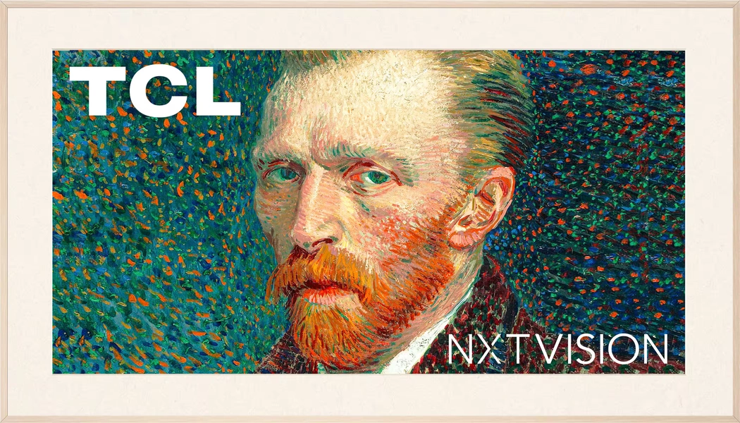 TCL - 55" Class A300W NXTVISION Series 4K QLED Lifestyle TV with Ultra Matte Screen and Flush Wall Mount (2024)