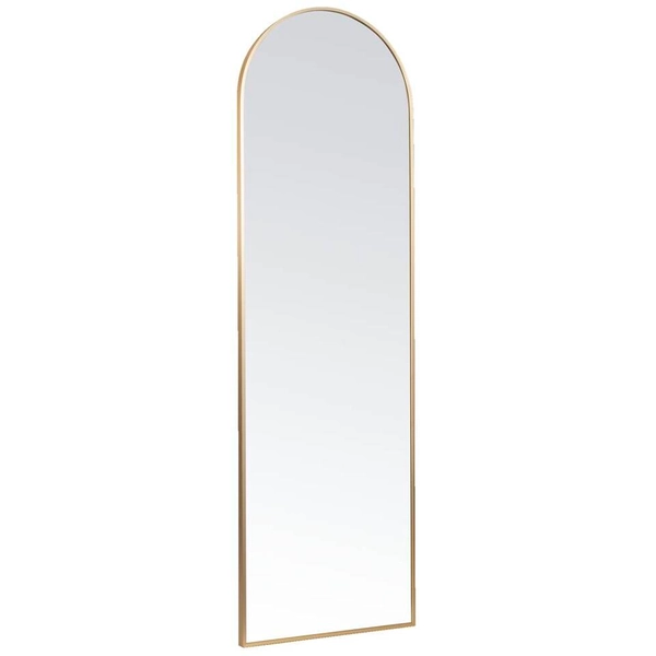 Passpiegel Arch - goudkleurig aluminium - 145x45 cm