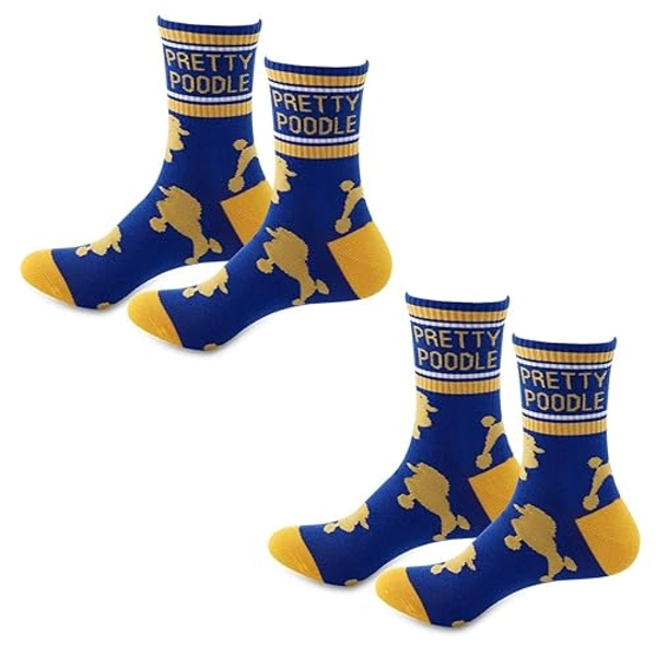 JXGZSO Pretty Poodle Socks SGRHO Sorority Sister Gift - One Size - Pretty Poodle 2 Pairs