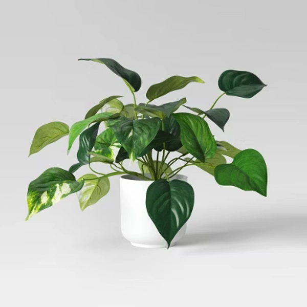 Pothos Artificial Plant in White Pot - Room Essentials™