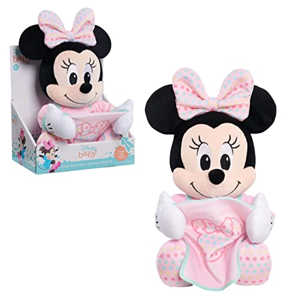 Disney Baby 11-inch Hide-and-Seek Minnie Mouse Interactive Plush, Music, Phrases, And Motion, Kids Toys for Ages 09 Month by Just Play - Minnie