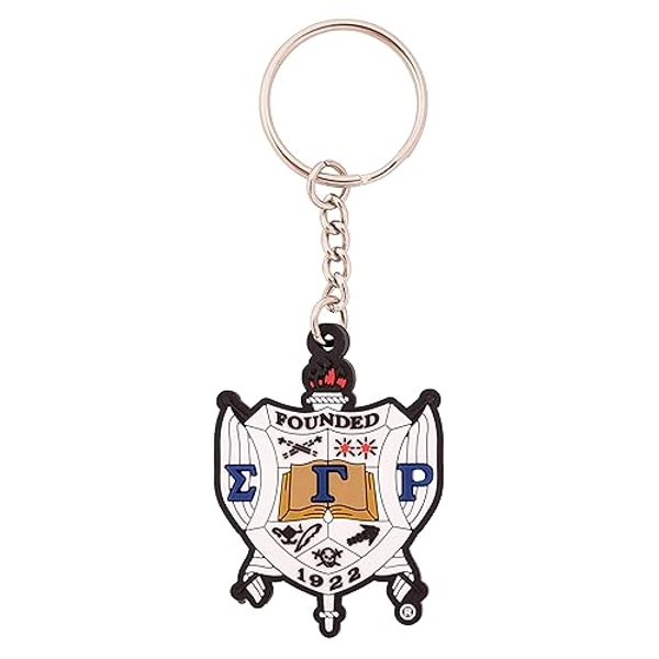 Desert Cactus Sigma Gamma Rho Keychain Decorative PVC Material Durable and Lightweight Great for Gifts and accessories (PVC Keychain Crest)