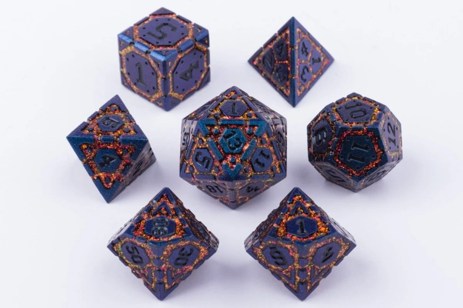 Vesuvius Dnd Metal Dice Set | Default Title