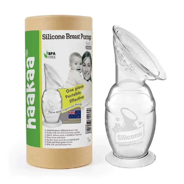 Haakaa Silicone Breast Pump- 100ML | Manual | Baby Bunting AU