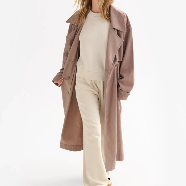 Tencel Twill Trench Coat