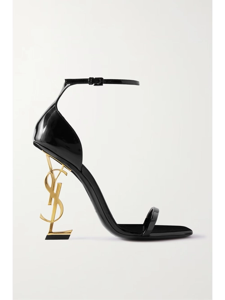 Opyum embellished patent-leather sandals - black - IT34