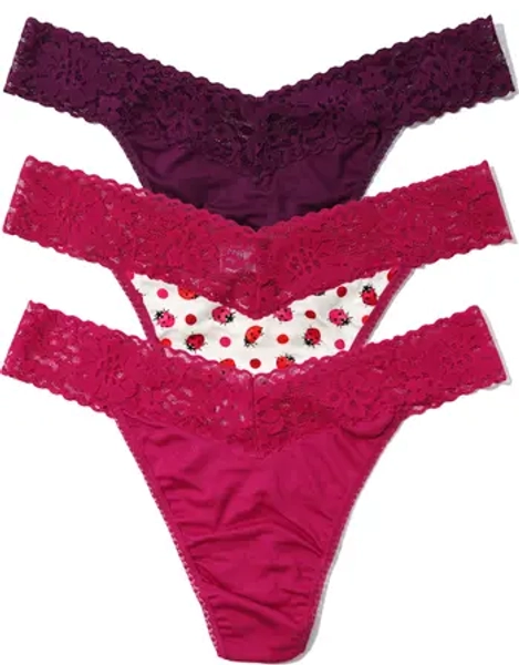Hanky Panky DreamEase™ Assorted 3-Pack Original Rise Thongs | Nordstrom