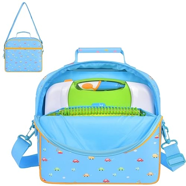Tamnqin Portable Bag Compatible with Leapfrog LeapStart 3D Interactive Learning System and Storage for 5-6 Books (Case only)-Blue - Blue