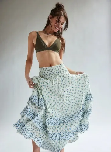 FP One Brynn Printed Maxi Skirt