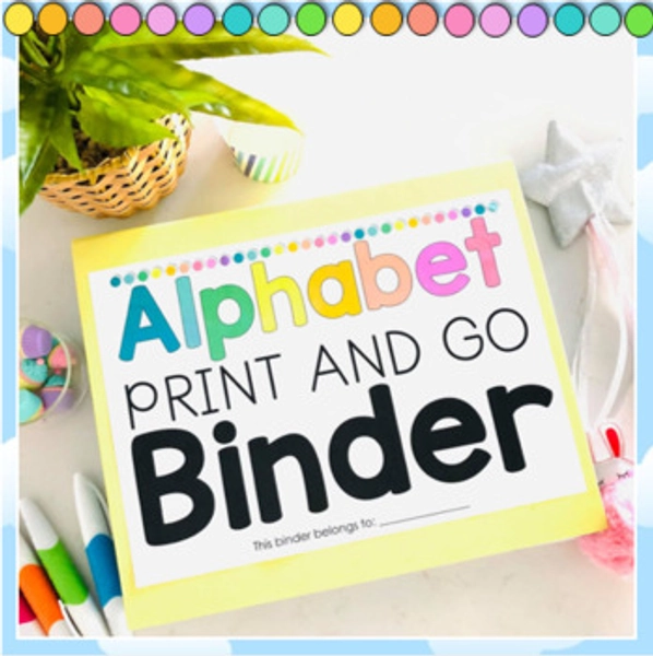 Alphabet NO FUSS Bench Marking Binder