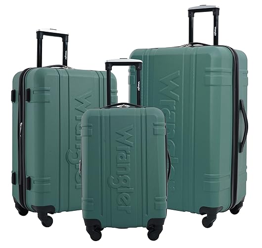 Wrangler Astral Travel Luggage, Sage Brush, 3 Piece Set - 3 Piece Set - Sage Brush