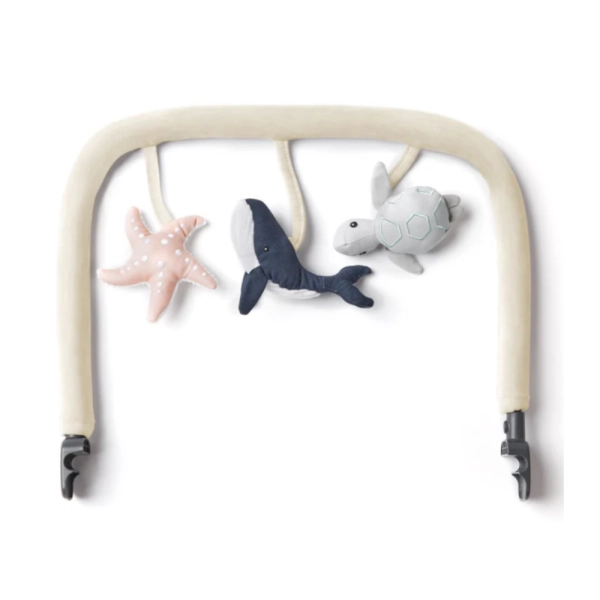Ergobaby Evolve 3 in 1 Bouncer Toy Bar - Ocean Wonder Cream