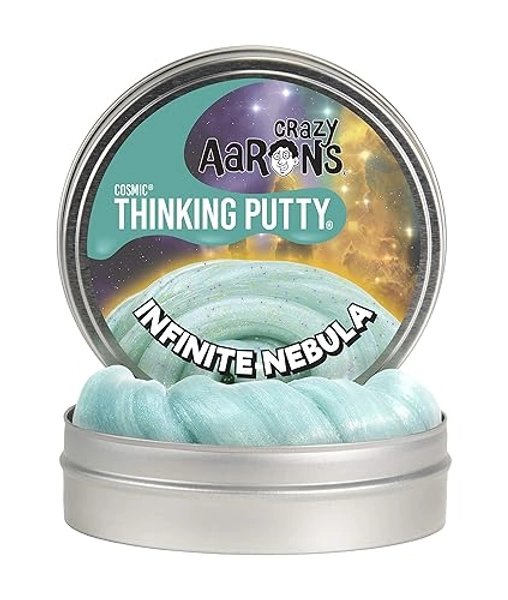 Crazy Aaron's Thinking Putty® - Infinite Nebula - Glows in The Dark Sensory Putty for Kids and Adults in a 4" Tin - Creative and Endless Fun, Stress Relief Therapy Toys, Never Dries Out - Made in USA - Infinite Nebula