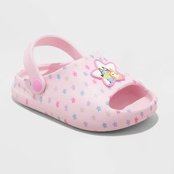 Toddler Girls' Bluey Comfort Sandals - Pink 10T