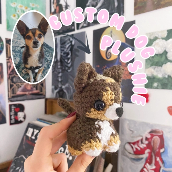PERSONALISED DOG Custom Plushie | Crochet | A plush based off your pet !
