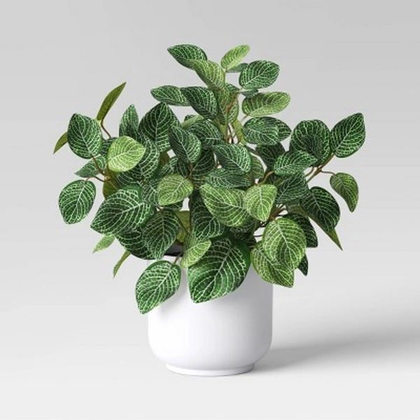 Mosaic Artificial Leaf in White Pot - Room Essentials™