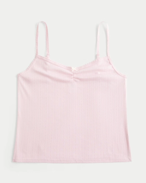 Cozy Pointelle Bow Tank