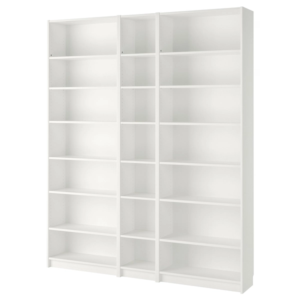 BILLY Bookcase - white 78 3/4x11x93 1/4 "