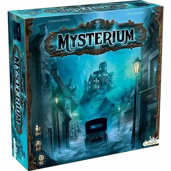 Asmodee - MYSTERIUM - Jeu de Société As d'Or pour Enfants 10 ans - Jeu d'Enquête Mystérieux & Coopératif - Devenez Médium ou Fantôme - 2 à 7 joueurs - 45 min - en Français- Libellud - Jeu de Base Mysterium