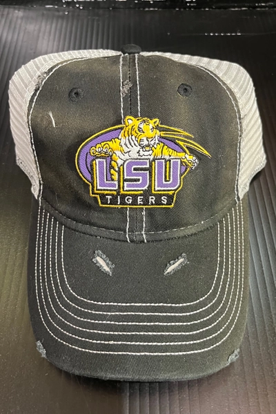 Distressed Trucker Hat - LSU Louisiana State