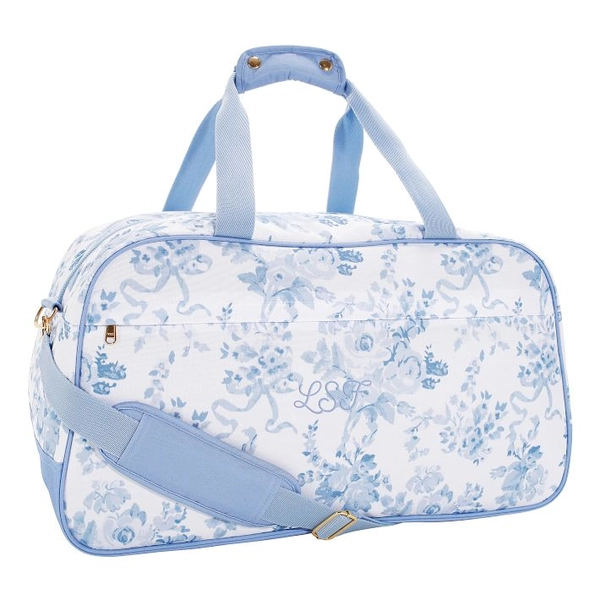 LoveShackFancy Jet-Set Garden Party Damask Duffle Bag