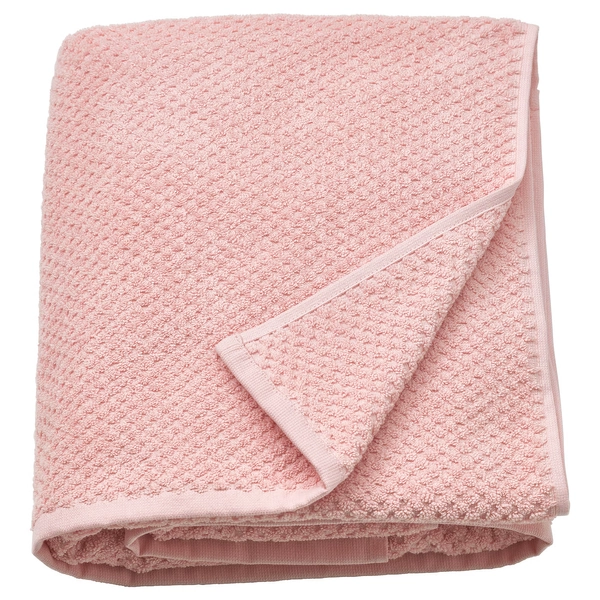 GULVIAL Drap de bain - rose pâle 100x150 cm