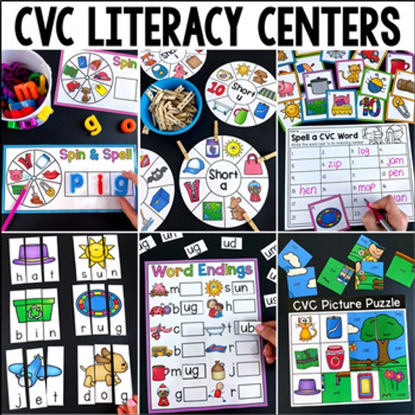 CVC Centers - Short Vowels (Volume Two)