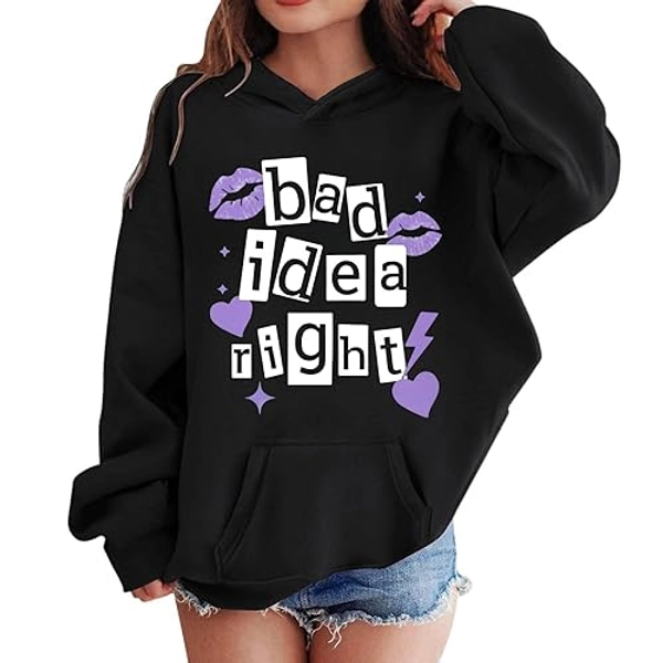 Sweatshirt Hoodie Girls Kids Youth Graphic Hoodies Concert Crewneck Sweatshirt Vintage Country Music Tops - Hooded Neck - 10-11 Years - #03-black