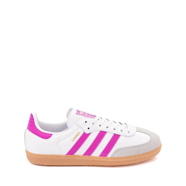adidas Samba OG Athletic Shoe - Big Kid - Cloud White / Purple Burst