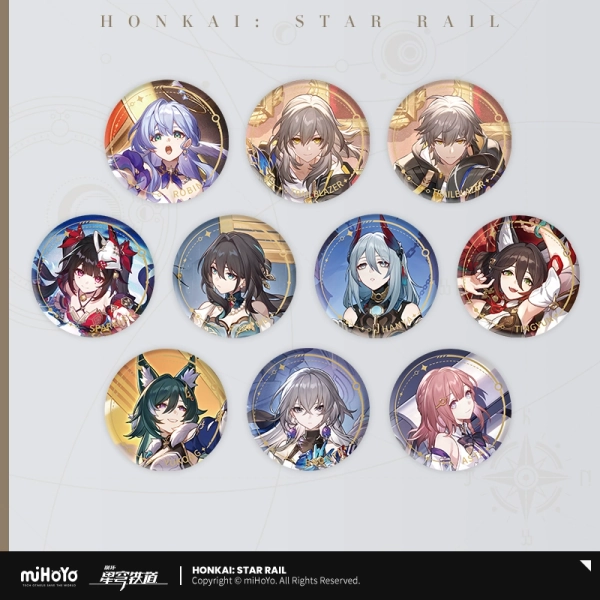 Harmony All Character Badges | Honkai: Star Rail Merch | Hoyoverse Merch