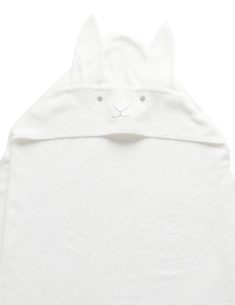 Hooded Towel - Vanilla Bunny - Purebaby