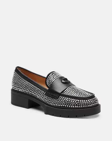 COACH® | Leah Loafer With Crystal