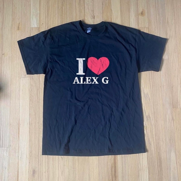 I heart Alex g tee, made to order, can do other...
