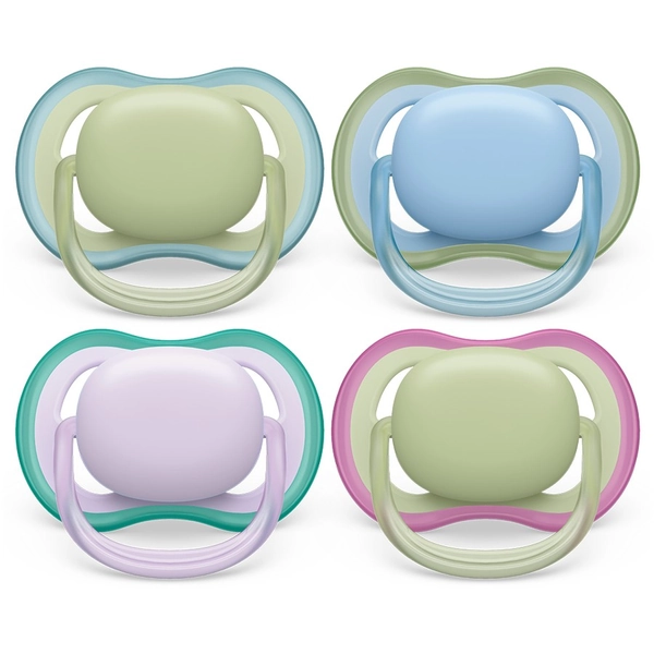 Philips Avent Ultra Air Soother Plain Mixed 0-6 months 2 Pack - Assorted* | BIG W