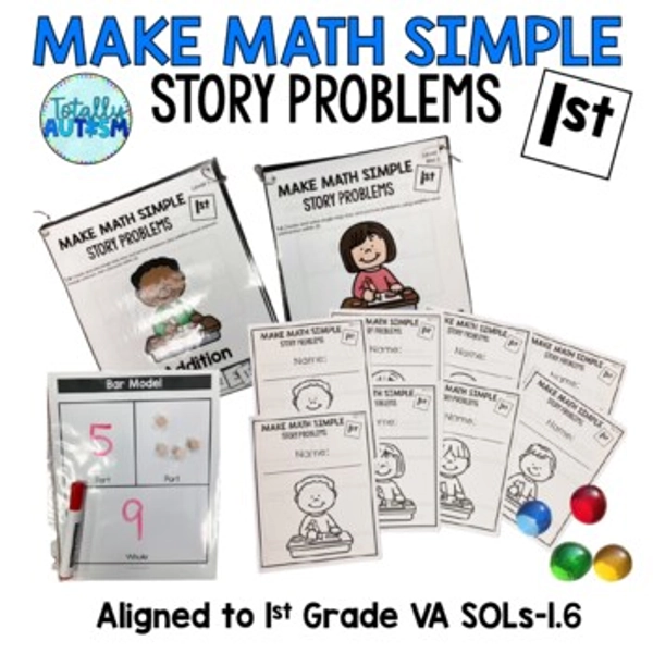 Math Word Problems Special Education - Addition and Subtraction within 20