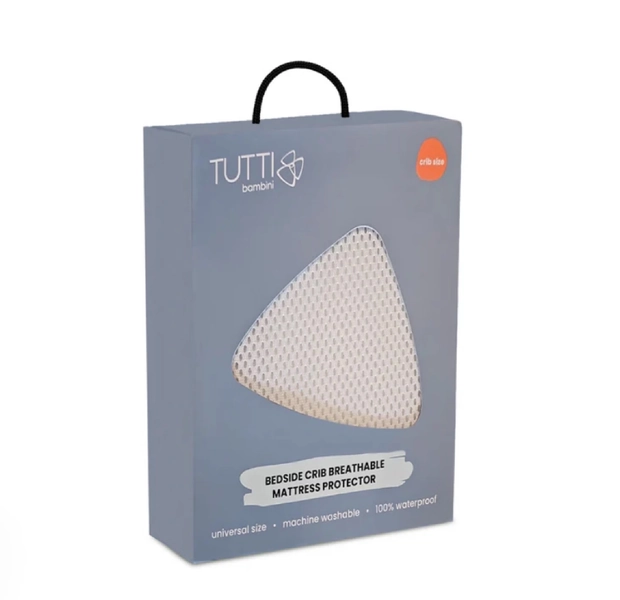 Tutti Bambini Cozee Bedside Sleeper Mattress Protector White