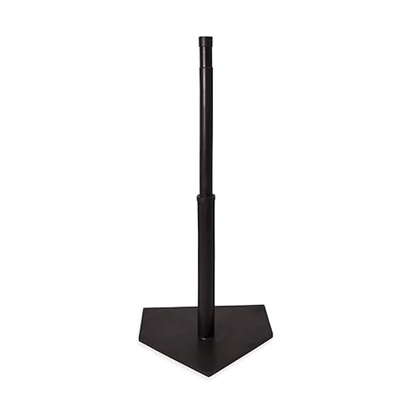 Champion Sports Deluxe Batting Tee - Mounted Adjustable Telescopic Batting Tee - Delux Batting Tee
