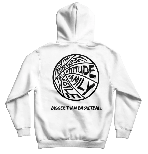 Bigger Than Basketball - Hoodie - White | Youth Small