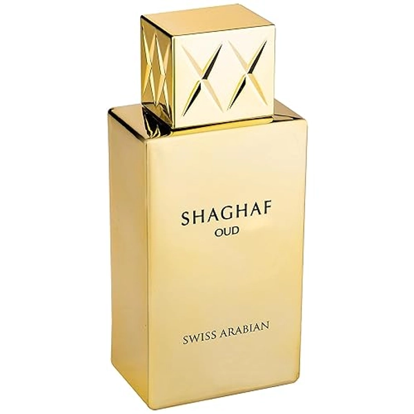 Swiss Arabian Shaghaf Oud - Luxury Products From Dubai - Long Lasting, Addictive Personal EDP Spray Fragrance - Seductive Signature Aroma - 2.5 Oz - Shaghaf Oud