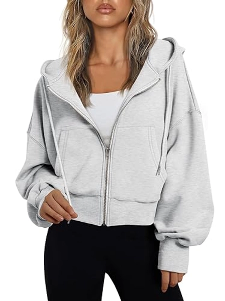 Any brand - cropped zip up sweatshirt