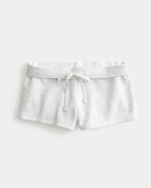 Star Graphic Fleece Mini Shorts