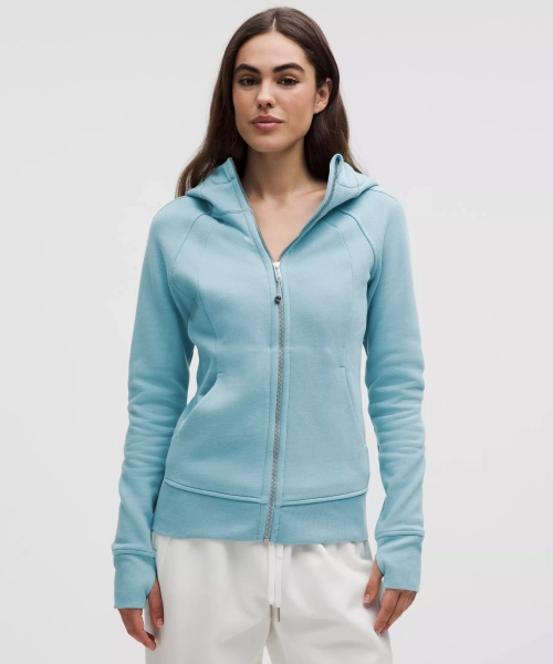 Scuba Full-Zip Hoodie - Washed Blue